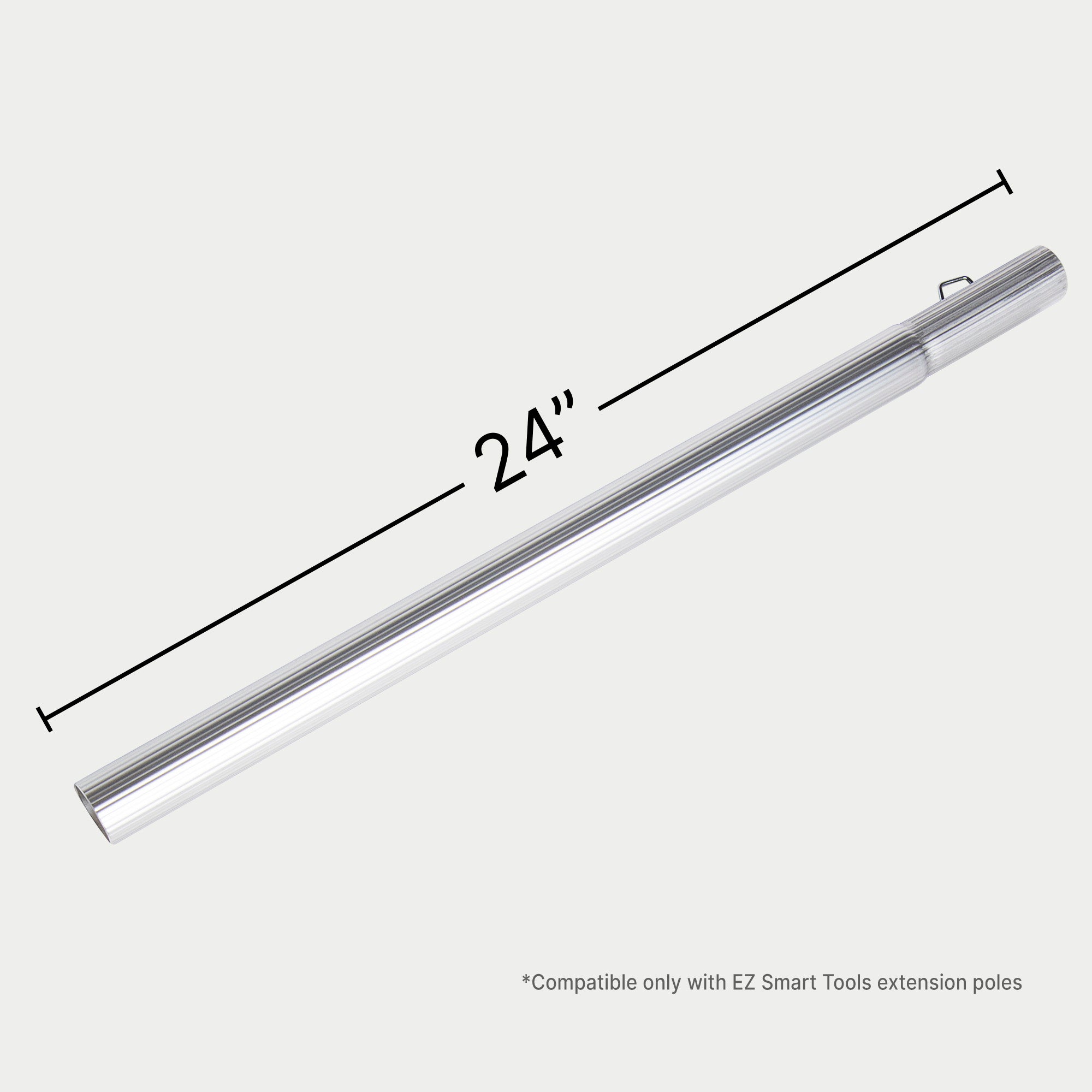 24-inch aluminum section compatible only with EZ Smart extension poles.