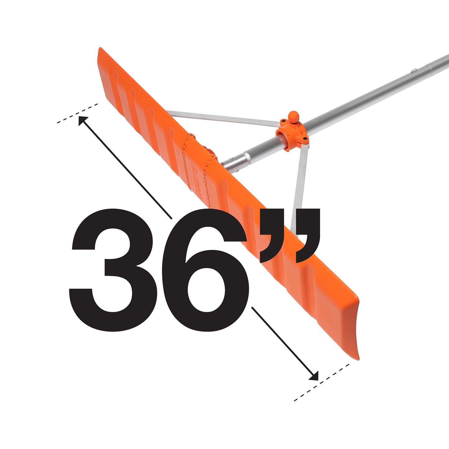 Snow Roof Rake with 16’ Extension Pole