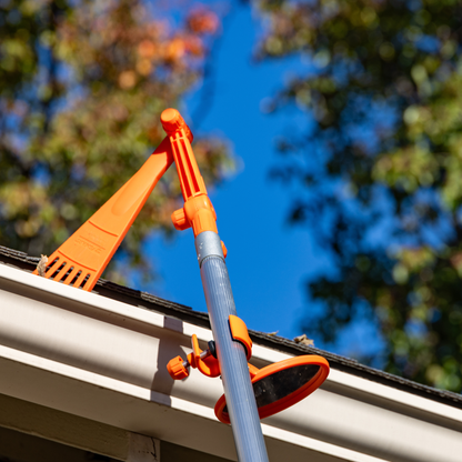 EZ Smart Mini Rake & Inspection Mirror Extension Pole Combo
