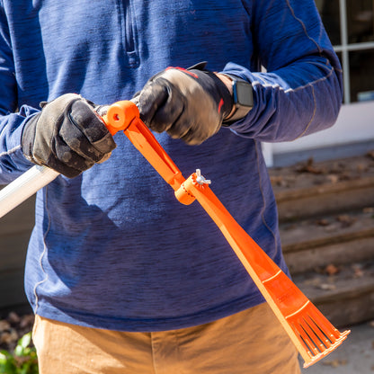 EZ Smart Mini Rake & Inspection Mirror Extension Pole Combo