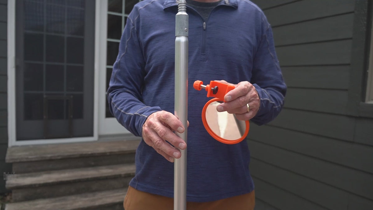 Gutter & Roof Inspection Mirror on a Pole | EZ Smart – EZ Smart Tools